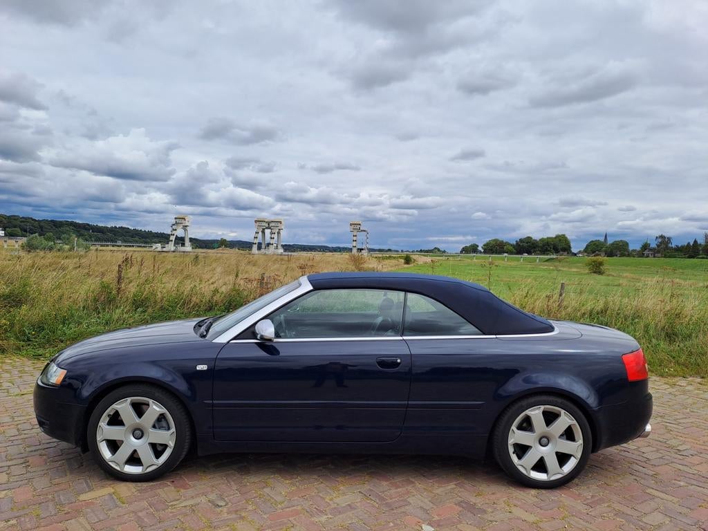Audi S4 4.2 V8 Quattro cabrio, Auto's, Cruise Control, 4200 cc, Cabriolet, Blauw