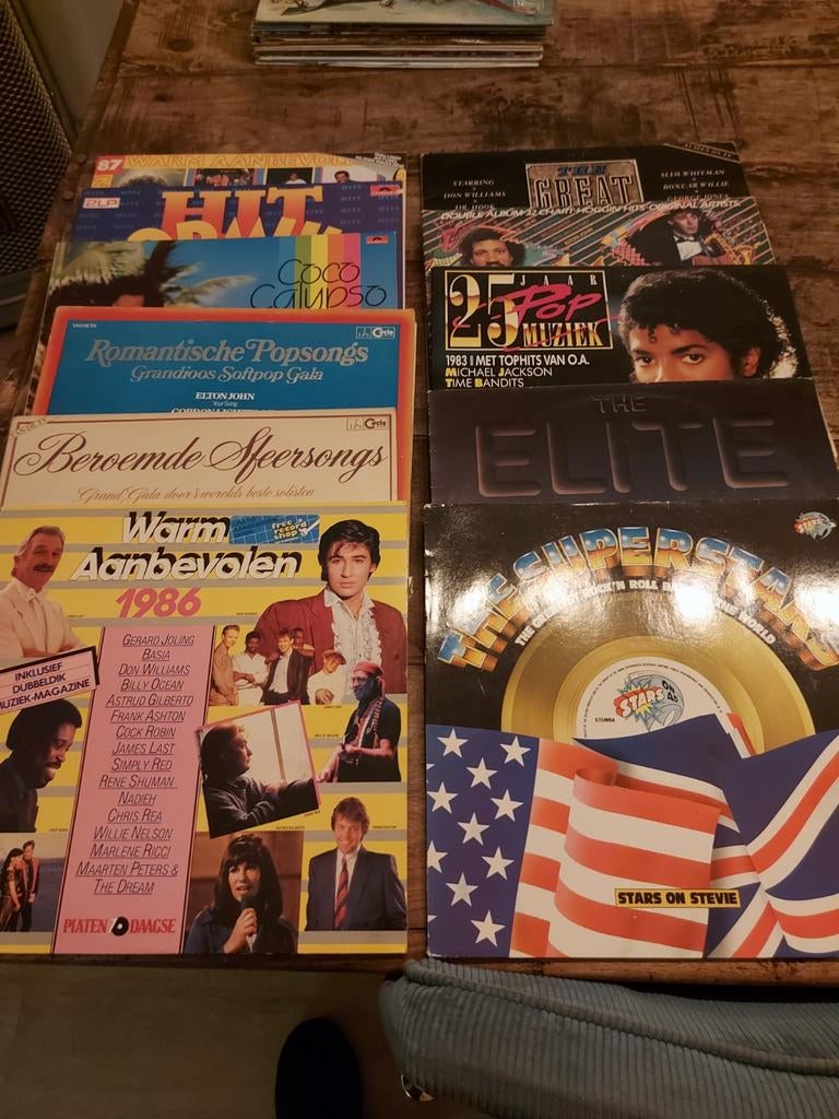 Verzamelalbums pop 70s en 80s vinyl 11x, Ophalen, Zo goed als nieuw, 12 inch, Pop