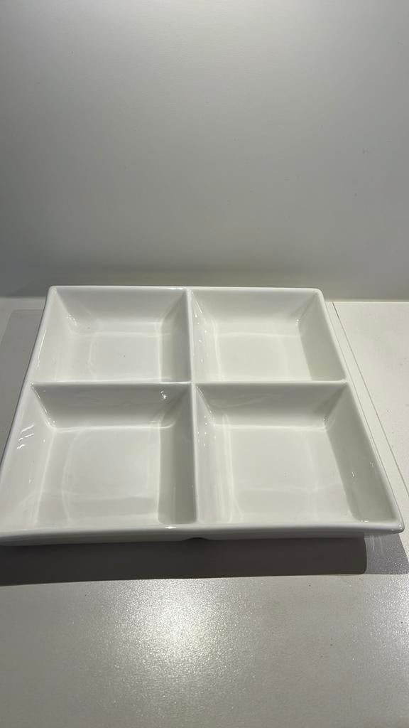 Vierkante verdeelschaal 30x30, Ophalen of Verzenden, Zo goed als nieuw, Aardewerk, Overige stijlen