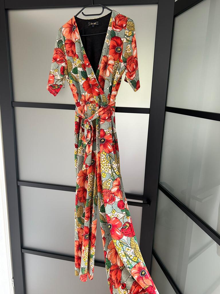 King Louie maat M feestelijke glitter jumpsuit broekpak 2650