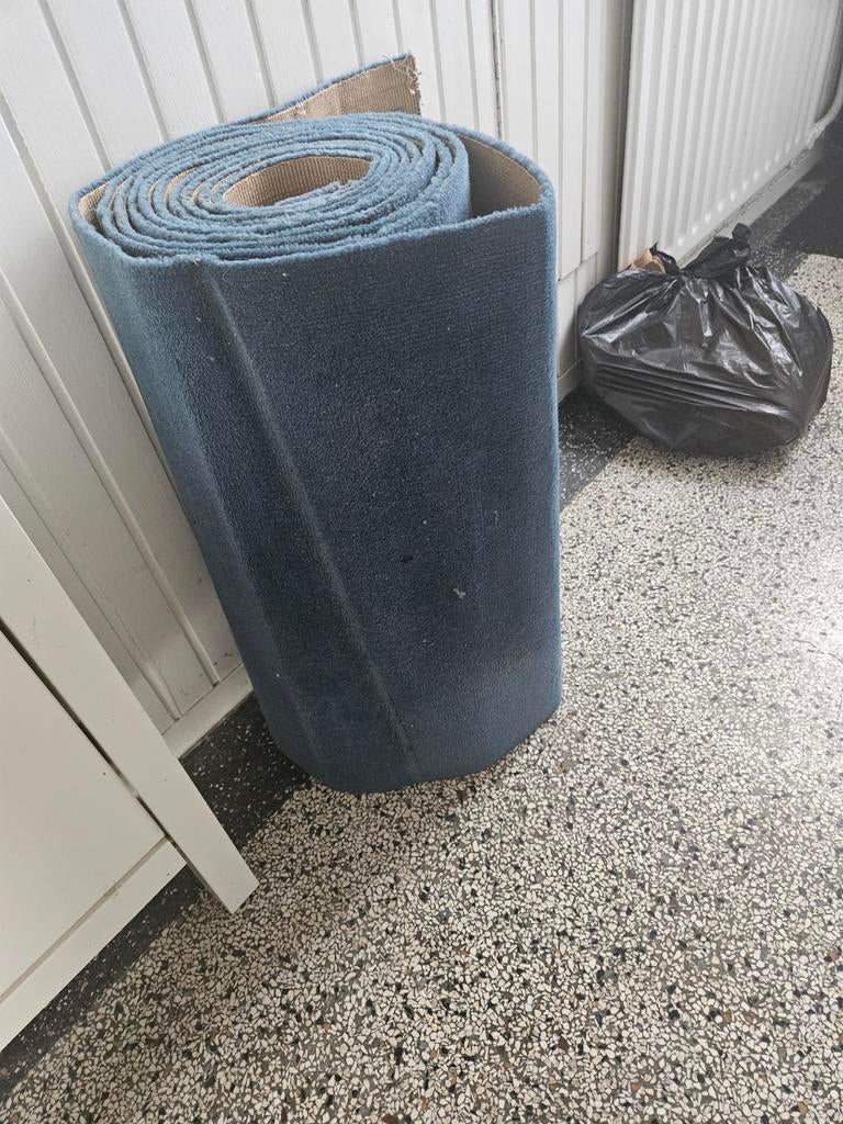 Traploper blauw, 100 tot 150 cm, Blauw, Rechthoekig, 50 tot 100 cm