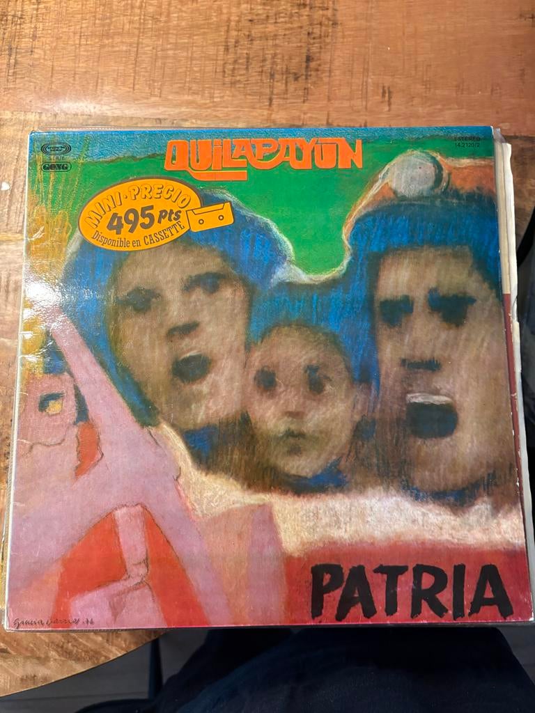 Quilapayún - Patria LP, Cd's en Dvd's, Ophalen of Verzenden, Gebruikt, 12 inch, Latijns-Amerikaans