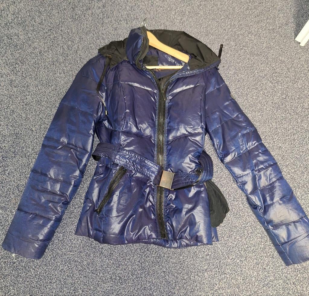 Donzen winterjas, maat 42, merk Reset, Kleding | Dames, Jassen | Winter, Ophalen, Gedragen, Maat 42/44 (L), Blauw