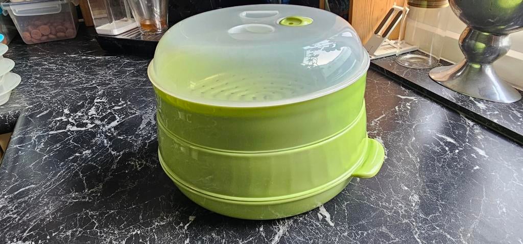 Groene Stoomkoker voor Magnetron, Ophalen, Zo goed als nieuw