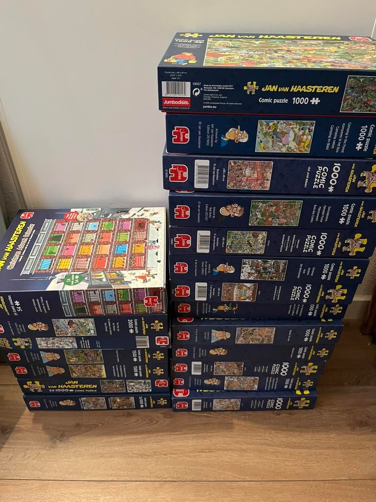 Jan van haasteren puzzels 950/1000/1500/2000 (niet ruilen), Ophalen, 500 t/m 1500 stukjes, Zo goed als nieuw