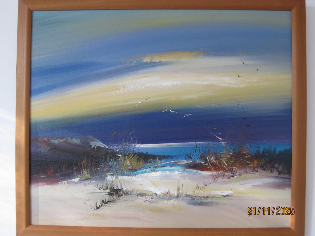 Schilderij Voorjaar/zomer - Nancy van Hussen, Ophalen