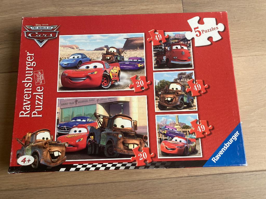 Cars puzzel, Ophalen of Verzenden, 10 tot 50 stukjes, Zo goed als nieuw, 4 tot 6 jaar