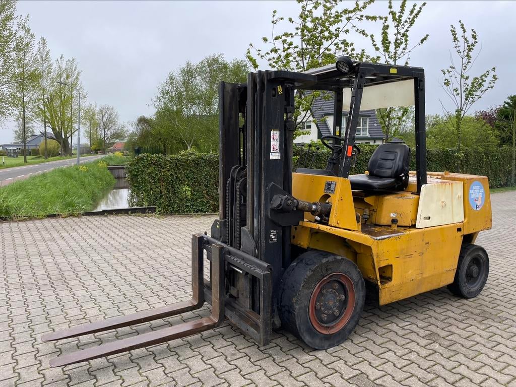 TCM 4 tons diesel heftruck triplo freelift sideshift, Diesel, Heftruck, Ophalen of Verzenden, Meer dan 4000 kg