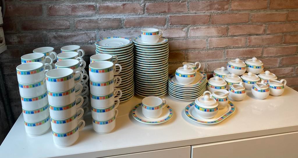 Villeroy & Boch Twist Alea kop en schotels., Ophalen of Verzenden, Zo goed als nieuw, Overige stijlen, Kop(pen) en/of Schotel(s)