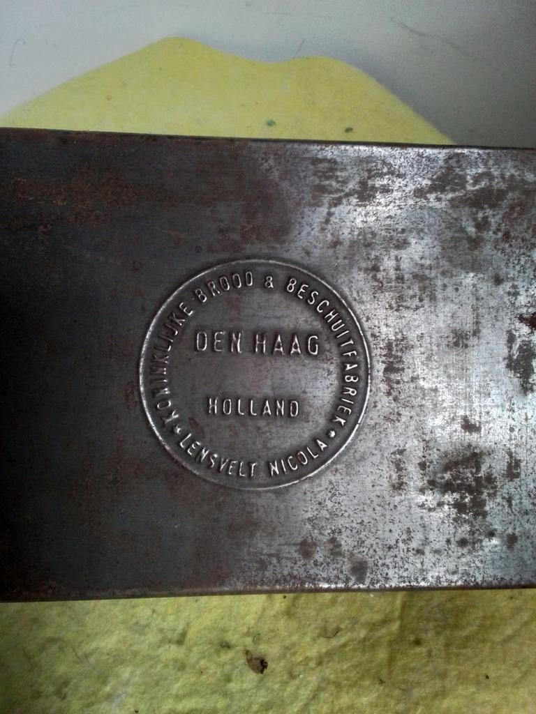 14749) mooi oud blik DEN HAAG HOLLAND, Verzamelen, Blikken, Ophalen of Verzenden, Gebruikt, Overige