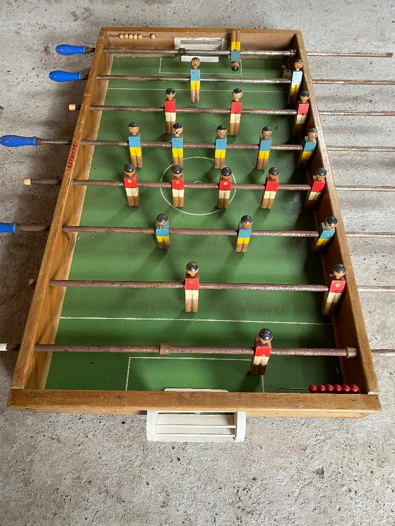 Houten voetbaltafel, Ophalen, Gebruikt