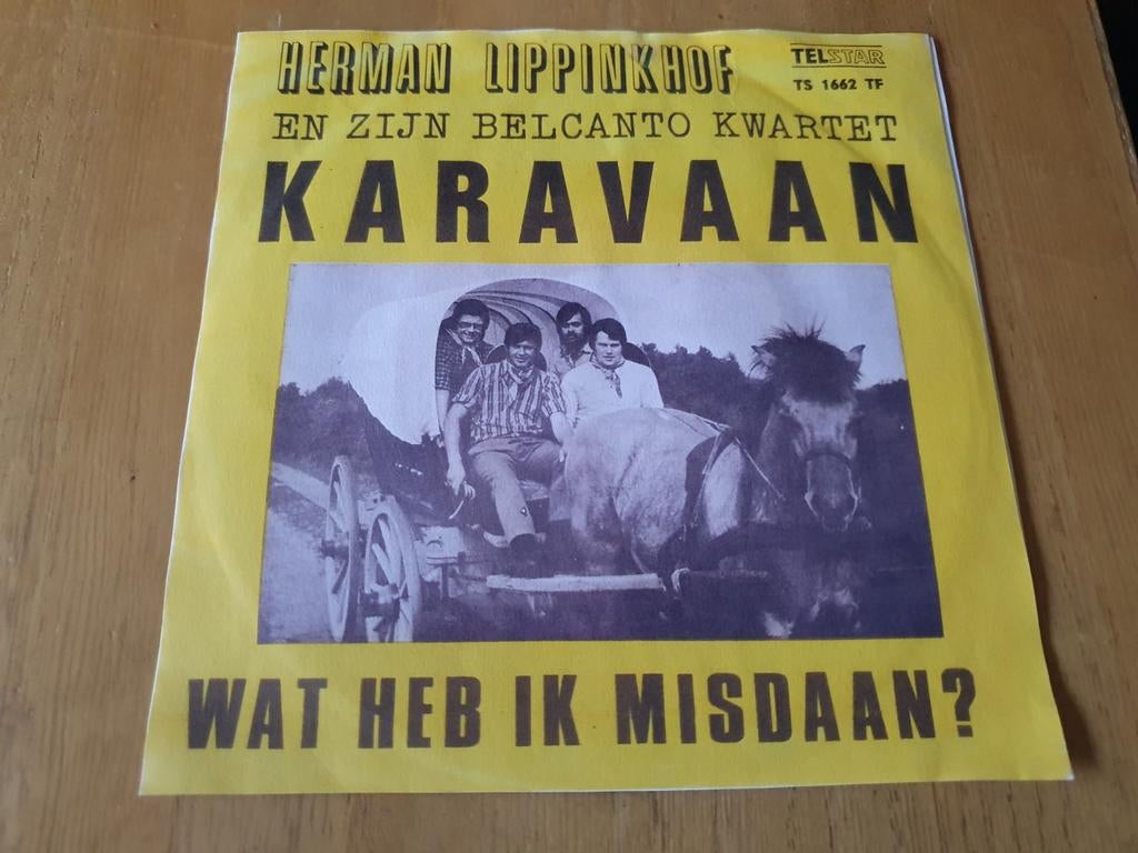Herman Lippinkhof - Een Karavaan ( Telstar ), Ophalen of Verzenden, Zo goed als nieuw, Overige formaten, Levenslied of Smartlap