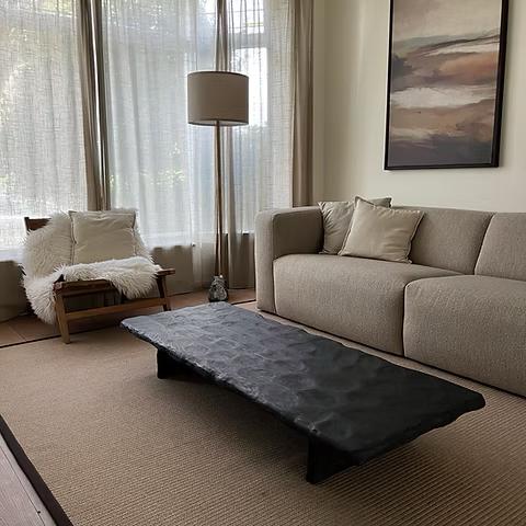 Massief eiken salontafel | Senufo | Japandi | Scandi | Naga, Huis en Inrichting, Tafels | Salontafels, Ophalen, Eikenhout, Nieuw