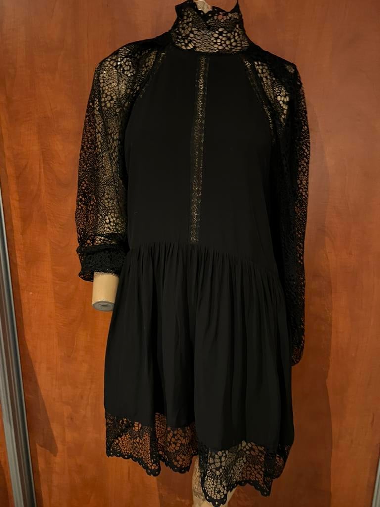 IRO jurk met jant maat S origineel zgan, Zwart, Ophalen of Verzenden, Zo goed als nieuw, Maat 36 (S)