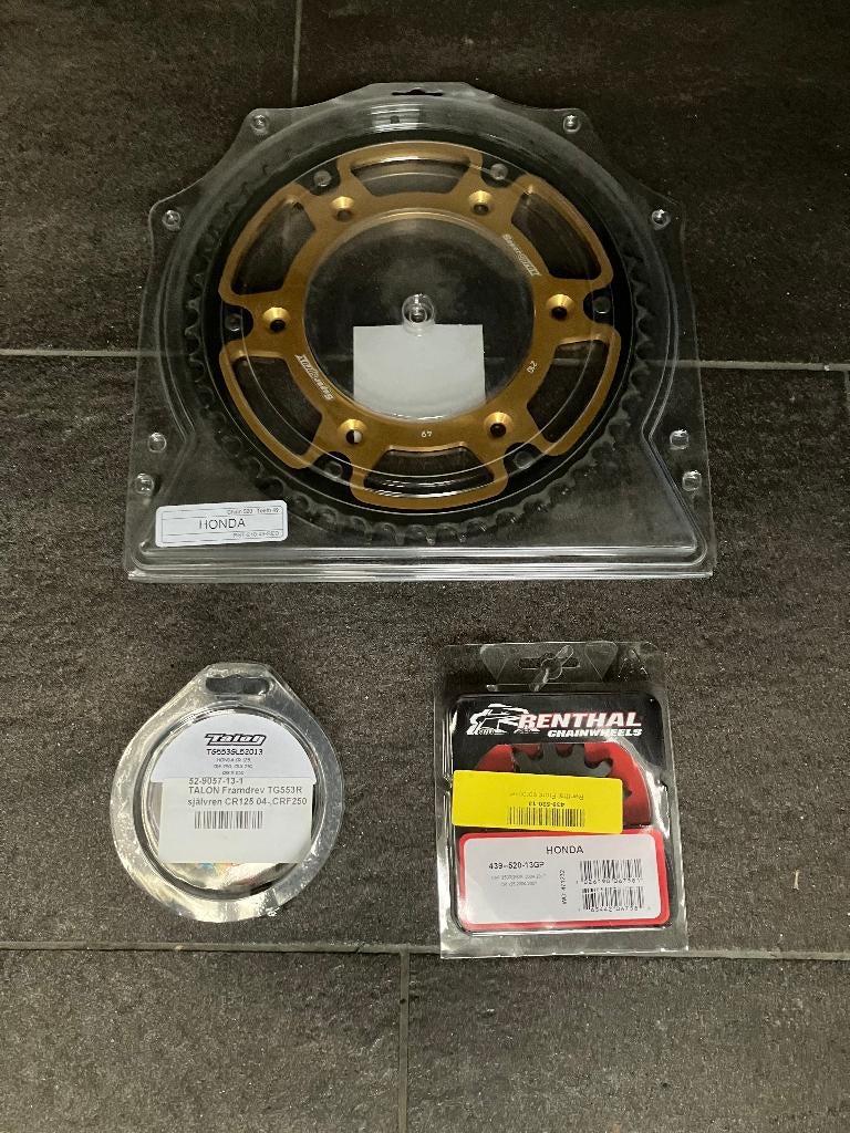 Set tandwielen Honda CR125 2004-2007/CRF250R 2004-2017, Ophalen of Verzenden, Nieuw