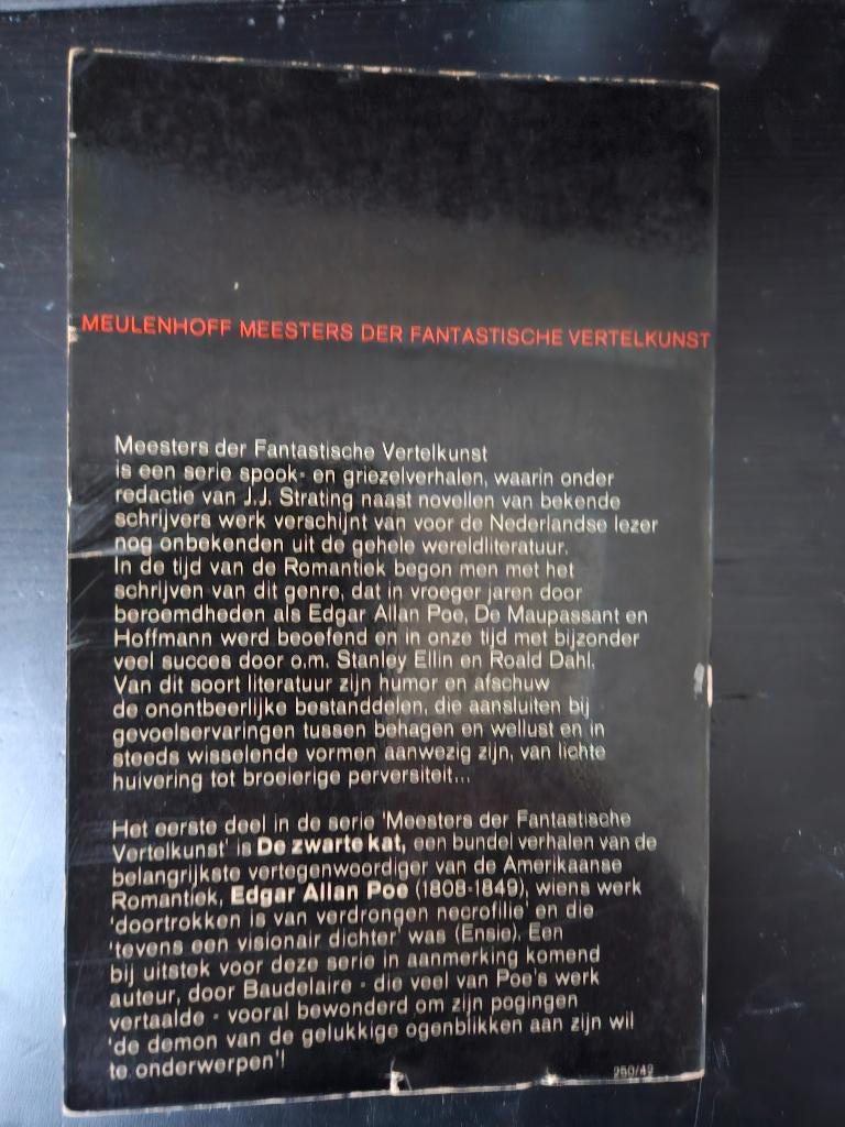 verhalenbundel Edgar Allan Poe, de zwarte kat, Ophalen of Verzenden, Gelezen