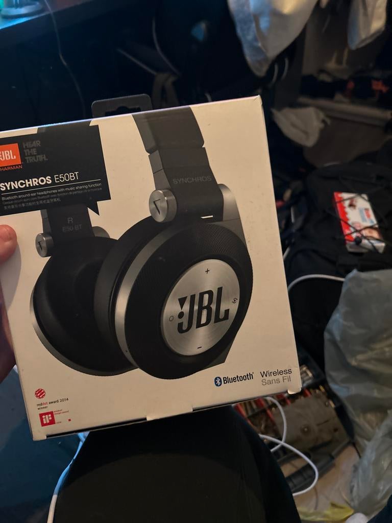 JBL Synchros E50BT Koptelefoon met Doos, Overige merken, Ophalen of Verzenden, Zo goed als nieuw, Over oor (circumaural)