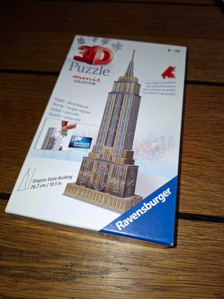 empire state building new york puzzel nieuw, Hobby en Vrije tijd, Denksport en Puzzels, Ophalen of Verzenden, 500 t/m 1500 stukjes