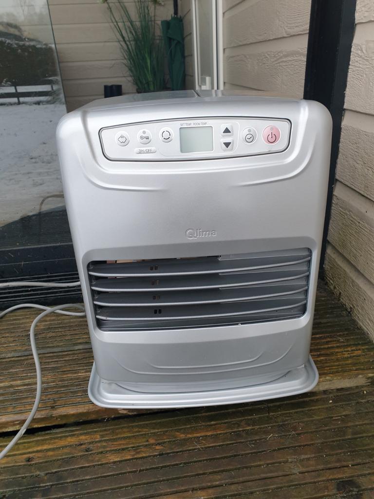 Qlima laserkachel SRE 3531  TC-2 zilver, Overige brandstoffen, Petroleumkachel, Ophalen of Verzenden, Zo goed als nieuw