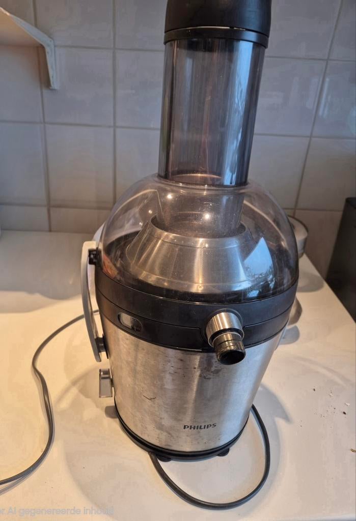 Philips Juicer - Verse Sappen in een Handomdraai!, Witgoed en Apparatuur, Juicers, Ophalen, Gebruikt, Elektrisch, Sapcentrifuge