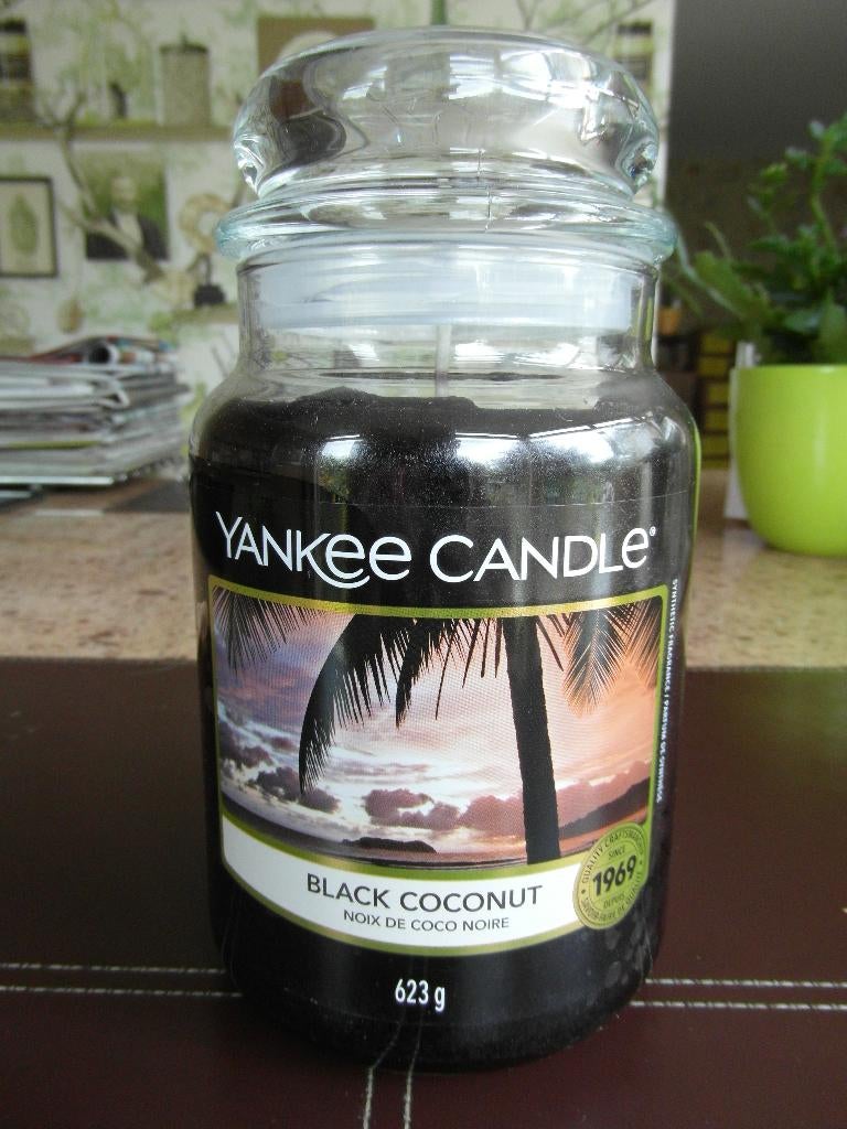 YANKEE CANDLE  "BLACK COCONUT"  Large Jar, Overige materialen, Zwart, Nieuw, Ophalen of Verzenden