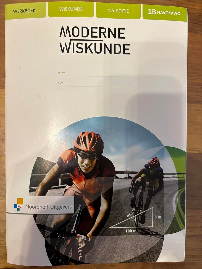 Moderne Wiskunde 1B HAVO/VWO - 12e Editie, Boeken, Schoolboeken, Ophalen of Verzenden, Zo goed als nieuw, HAVO, Wiskunde A