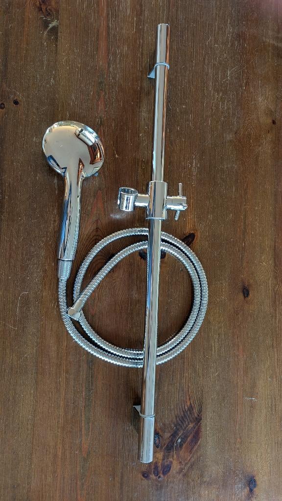 Handdouche op glijstang, doucheset, Ophalen of Verzenden, Nieuw, Chroom, Douche