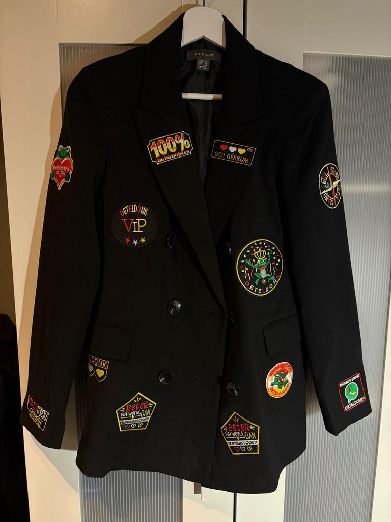 Oeteldonk jasje, Kleding | Dames, Carnavalskleding en Feestkleding, Ophalen of Verzenden, Zo goed als nieuw, Maat 36 (S), Carnaval