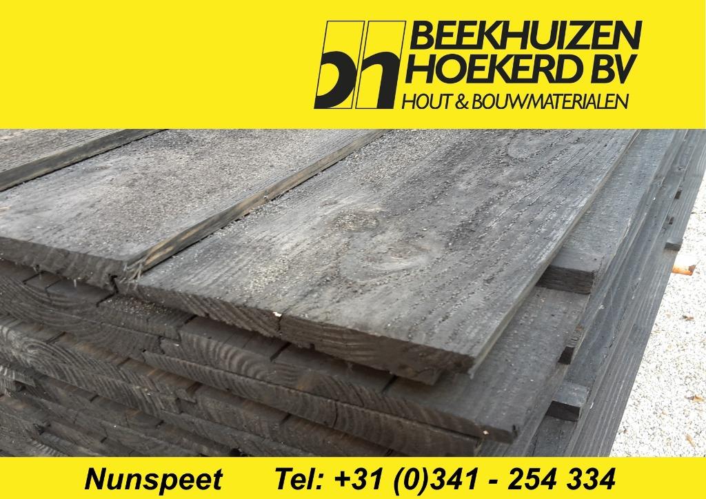 DOUGLAS ZWEEDSRABAT ZWART GEIMPREGNEERD 15/30x195mm, Doe-het-zelf en Verbouw, Hout en Planken, 25 tot 50 mm, Nieuw, Plank, 300 cm of meer
