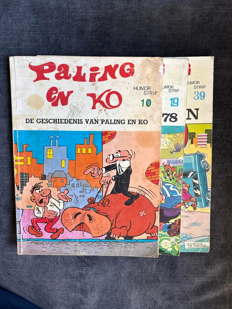 Paling en Ko - Humor Strip 10, 19 & 39, Boeken, Stripboeken, Meerdere stripboeken, Ophalen of Verzenden, Gelezen