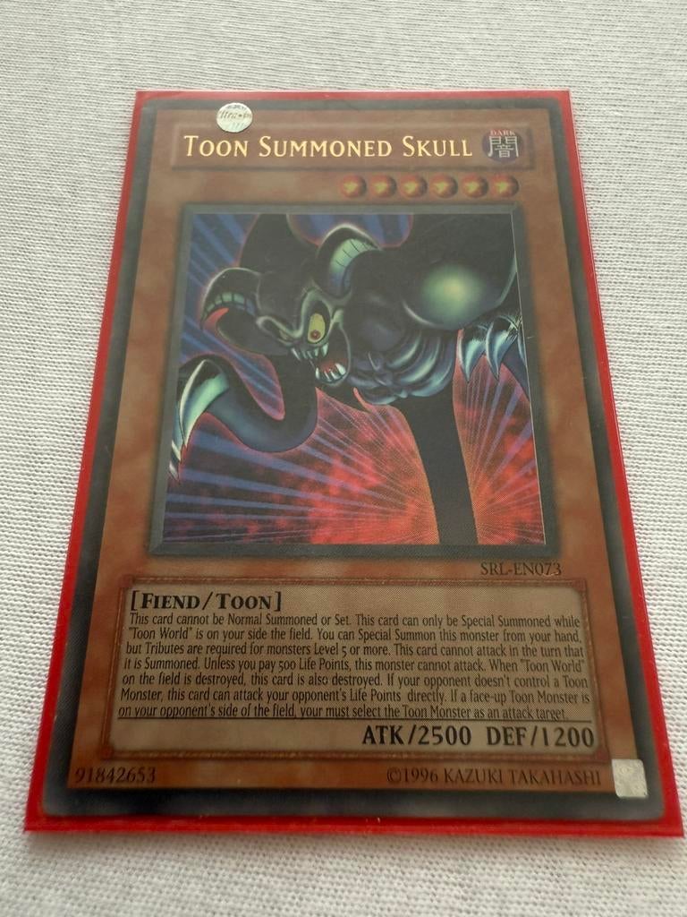 Toon Summoned Skull yugioh Ultra Rare, Ophalen of Verzenden, Nieuw, Losse kaart, Foil