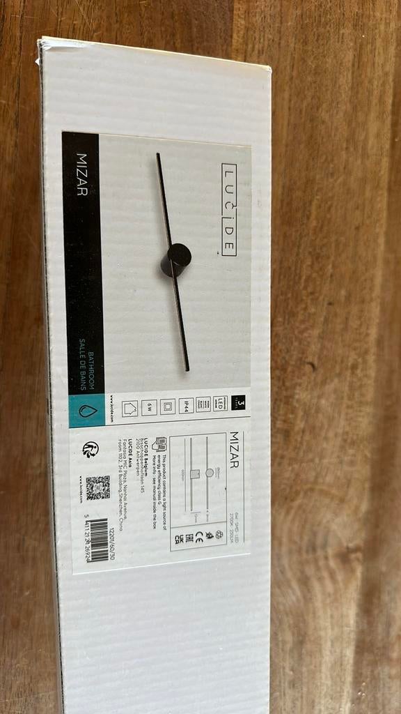 4 x Lucide mizar badkamer wandlamp 12201/60/30, Ophalen of Verzenden, Nieuw