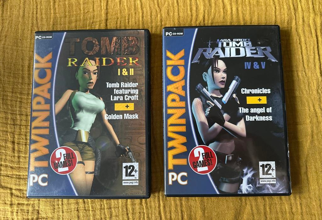Tomb Raider Twinpack PC - Klassiekers!, Avontuur en Actie, Gebruikt, 1 speler, Ophalen of Verzenden