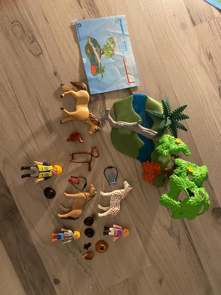 Playmobil paarden natuur, Ophalen of Verzenden, Zo goed als nieuw