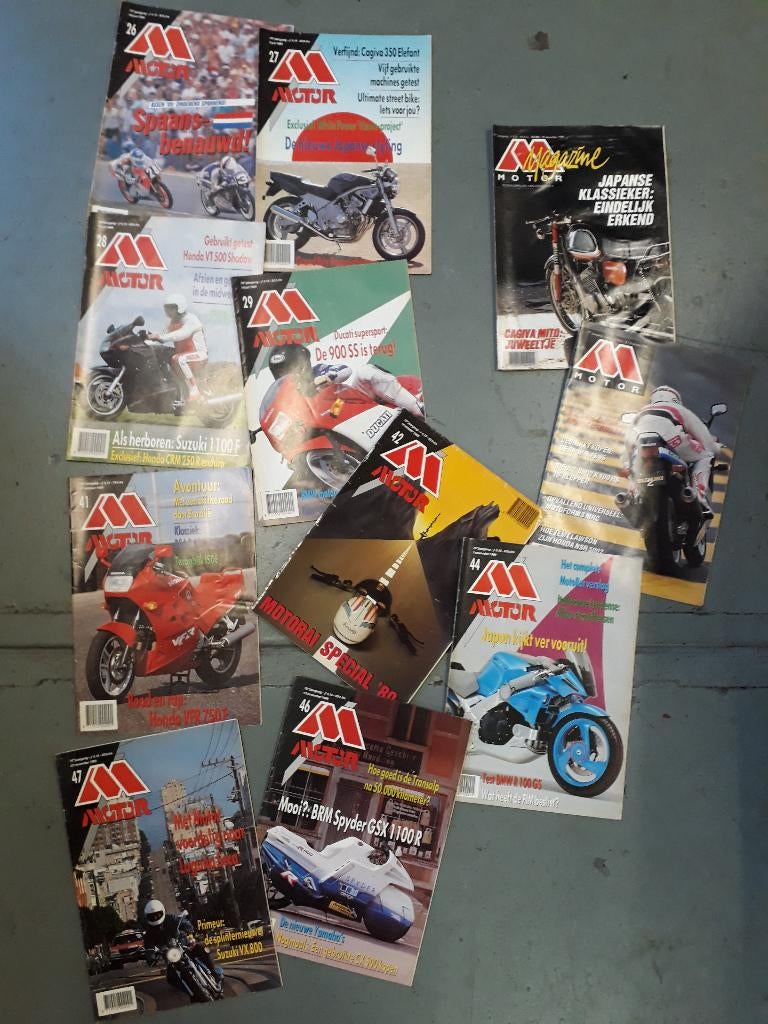 11x M Motor Boekje/ Boekjes 1989 en 1990, Ophalen of Verzenden, Gelezen