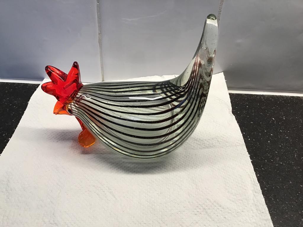 Dino Martens Murano Haan, Huis en Inrichting, Woonaccessoires | Overige, Gebruikt, Ophalen of Verzenden