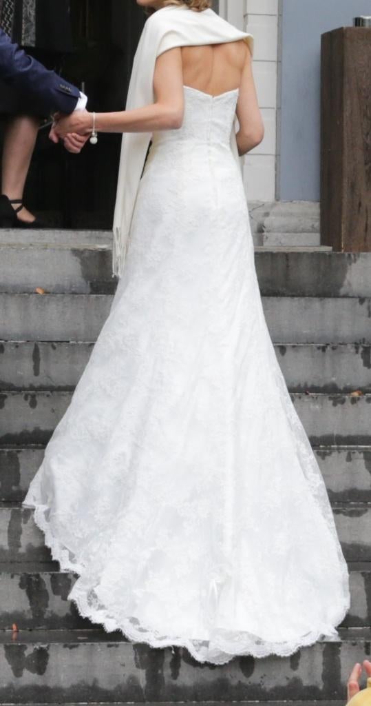 Affinity bruidsjurk maat 36/38 ivoorkleur, Trouwjurk, Wit, Ophalen of Verzenden, Zo goed als nieuw