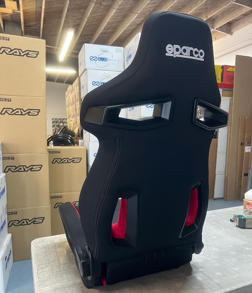 Sparco R333 Zwart Rood Kuipstoel Sportstoel Racestoel, Ophalen of Verzenden