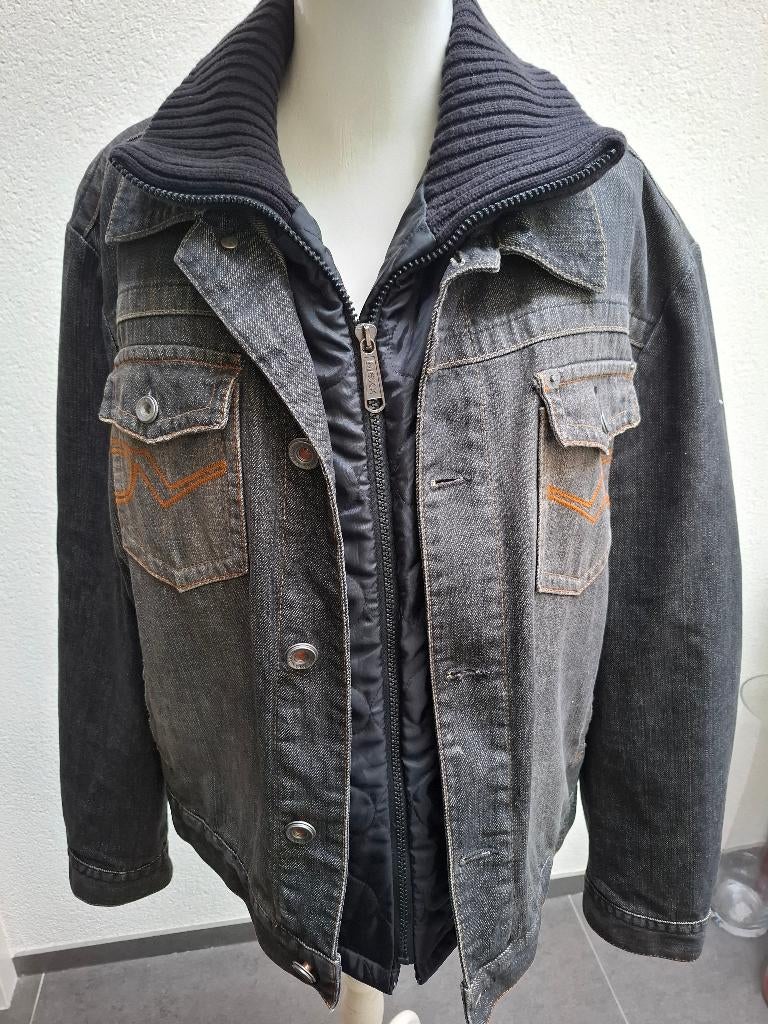 SPIJKERJAS MET LOSSE VOERING, MEXX JEANS, MAAT M, Ophalen of Verzenden, Gedragen, Maat 52/54 (L), Blauw