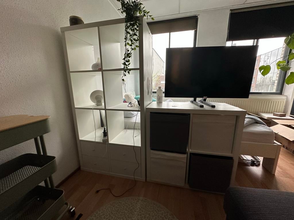 Ikea Kallax 2x2 kast met opbergvakken, Ophalen, Gebruikt