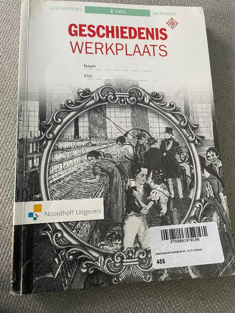 Geschiedenis werkplaats werkboek 2 vwo, Verzenden, Gelezen, VWO, Geschiedenis