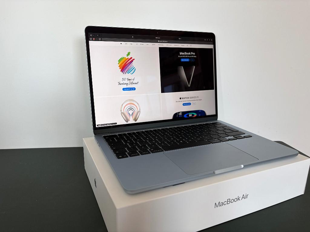 Apple MacBook Air M4 — 24 GB — 1 TB Opslag — AppleCare+, Ophalen, 1 TB of meer, 13 inch, Zo goed als nieuw