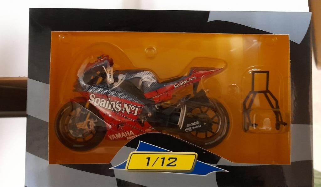 Altaya 1/12 marco melandri spiderman, Ophalen of Verzenden, Nieuw, Auto