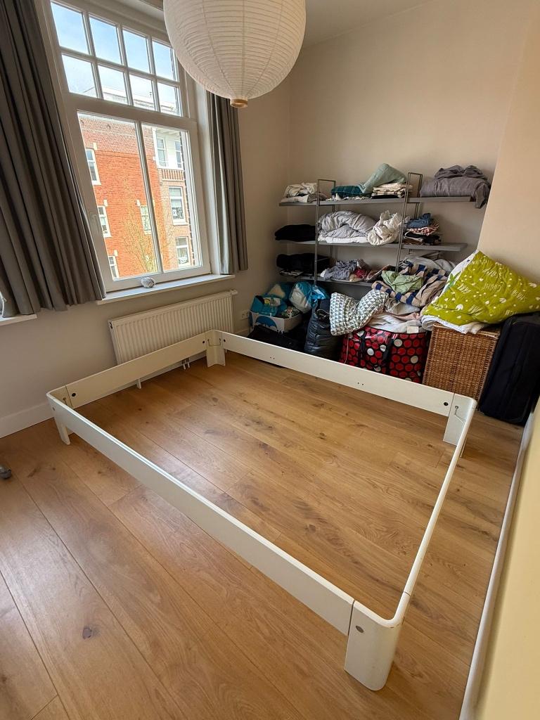 auping auronde bed, 1.40 bij 2.10, Ophalen, Wit, Tweepersoons, 140 cm