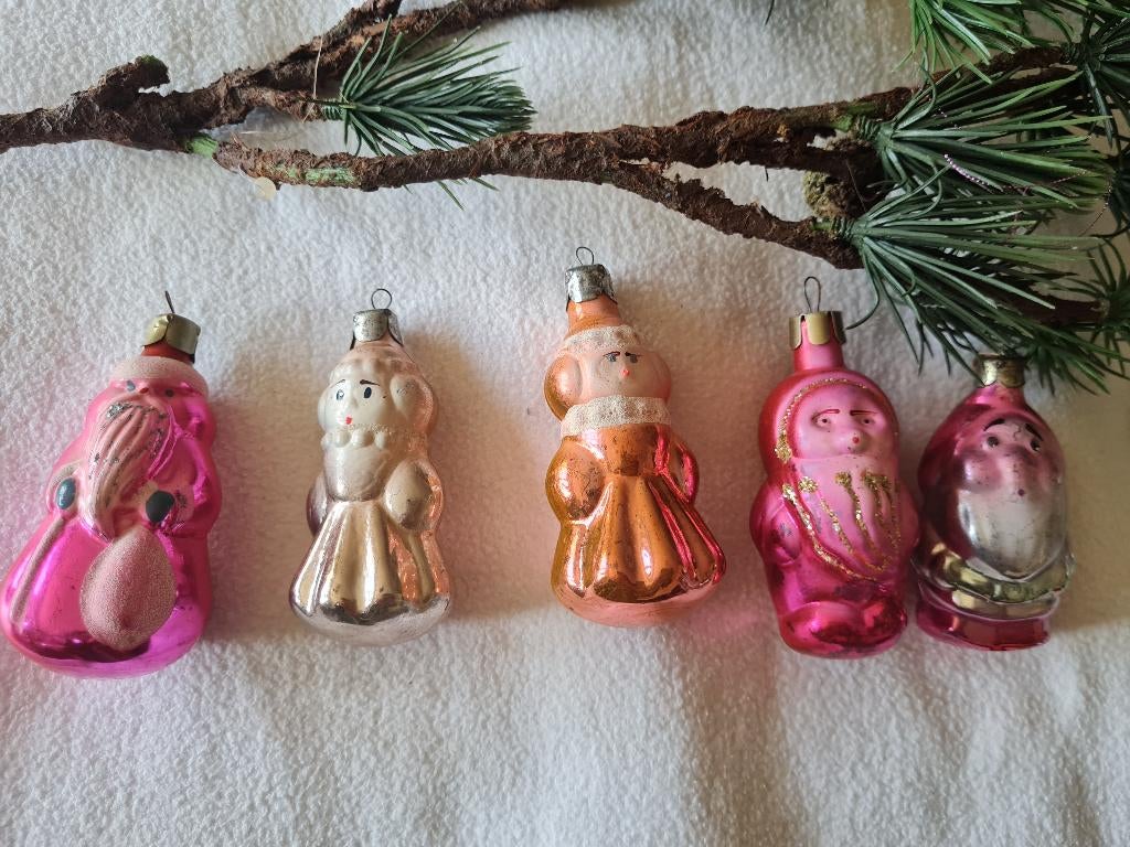 Antieke kerstballen kerst ornament Oekraïne, Ophalen of Verzenden, Gebruikt