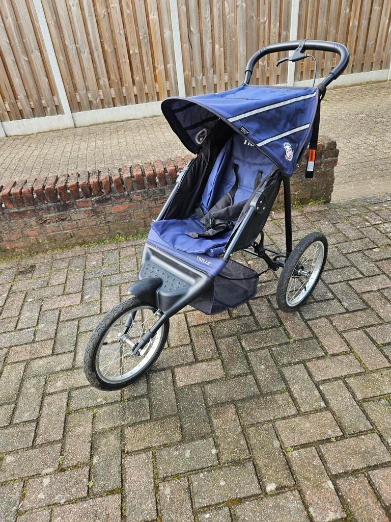 Trille Jogger Kinderwagen Hardloop Buggy - Blauw, Kinderen en Baby's, Kinderwagens en Combinaties, Ophalen, Zo goed als nieuw