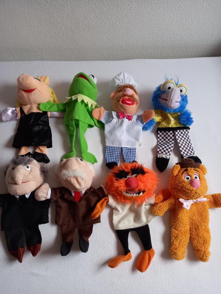 Muppetshow Handpoppen 8 stuks, Kinderen en Baby's, Speelgoed | Knuffels en Pluche, Ophalen of Verzenden, Zo goed als nieuw, Overige typen