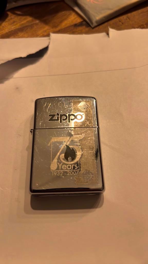 Zippo 75 Years 2007, Ophalen of Verzenden, Zo goed als nieuw, Aansteker