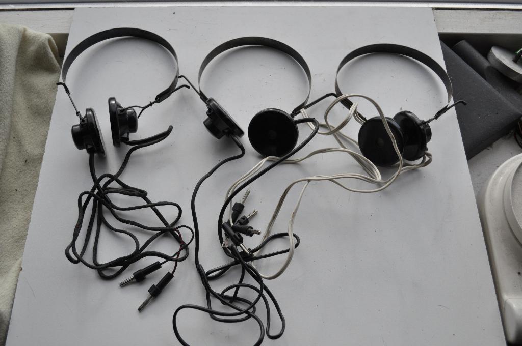 Antieke Hoog ohmige koptelefoons kristal radio cats wisker, Ophalen of Verzenden, Gebruikt, Zender en Ontvanger