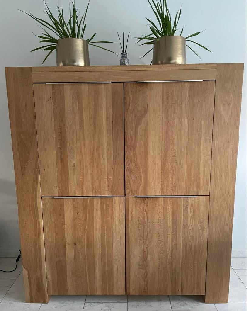 Kast Quint - Massief eikenhouten kast, Ophalen, Zo goed als nieuw